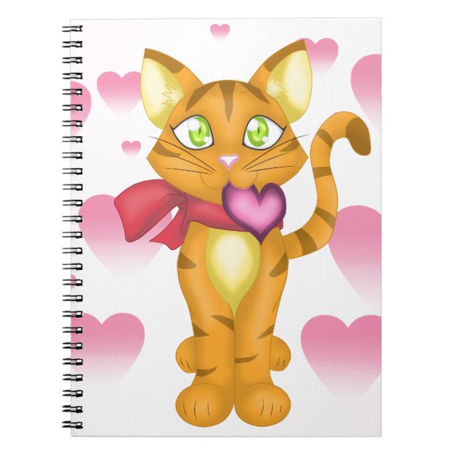 Lovely Kitty Spiral Notebook (Front)