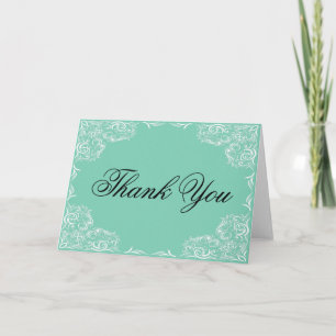 Lovely Lace Frame Thank You Card