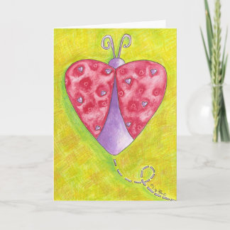 Lovely Ladybug Holiday Card