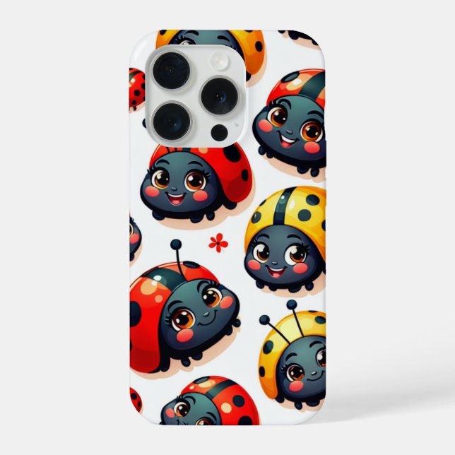 Lovely Ladybugs iPhone Case (Back)