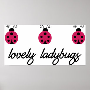 Lovely Ladybugs Poster