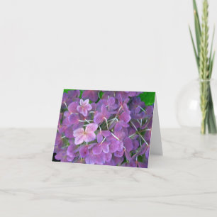 Lovely Lavender Hydrangeas Thank You Card