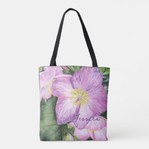 Lovely Lavender Lenten Rose Colourful Tote Bag