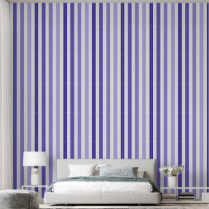 Lovely Lavender Monotone Stripe Wallpaper