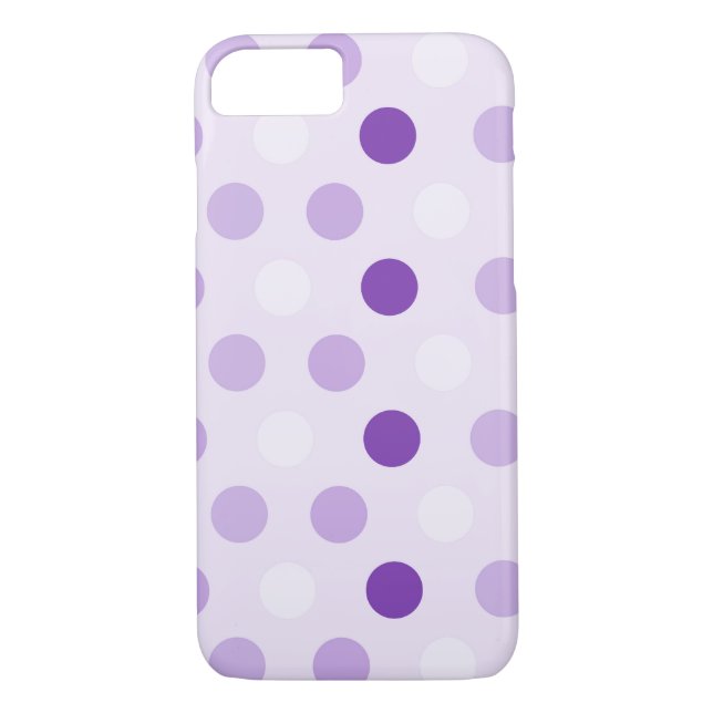 Lovely Lavender Polka Dots Case-Mate iPhone Case (Back)