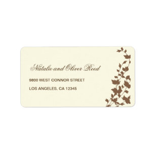 Lovely Leaves Address Label