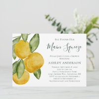 Lovely Lemon Tree Watercolor Bridal Shower