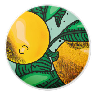 Lovely Lemons Ceramic Knob