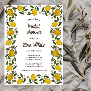 Lovely Lemons CUSTOM Summer BRIDAL SHOWER Invitation
