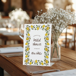 Lovely Lemons CUSTOM Summer BRIDAL SHOWER Pedestal Sign
