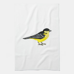 Lovely Lesser Goldfinch Tea Towel