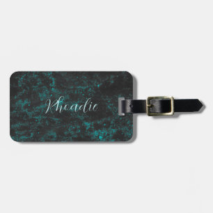 Lovely light blue luggage tag