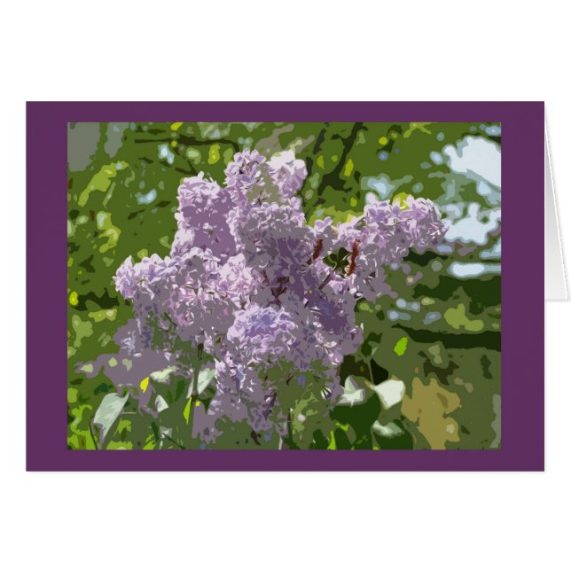 Lovely lilac blossom cards (Front Horizontal)