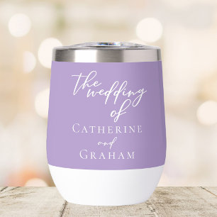 Lovely Lilac Purple Wedding Personalised
