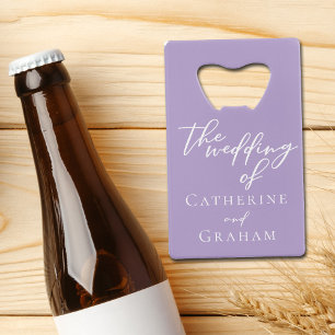 Lovely Lilac Purple White Personalised Wedding