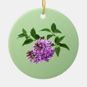 Lovely Lilacs Ceramic Tree Decoration