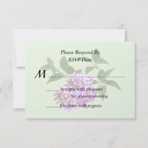 Lovely Lilacs RSVP Card