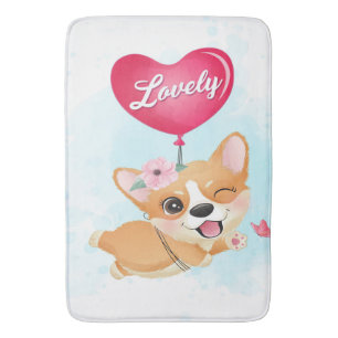 Lovely Little Corgi Blanket Gifts For Kids Bath Mat