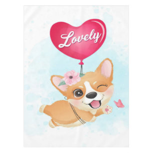 Lovely Little Corgi   Blanket Gifts For Kids Tablecloth