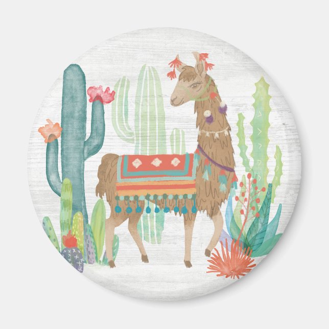 Lovely Llamas III Magnet (Front)