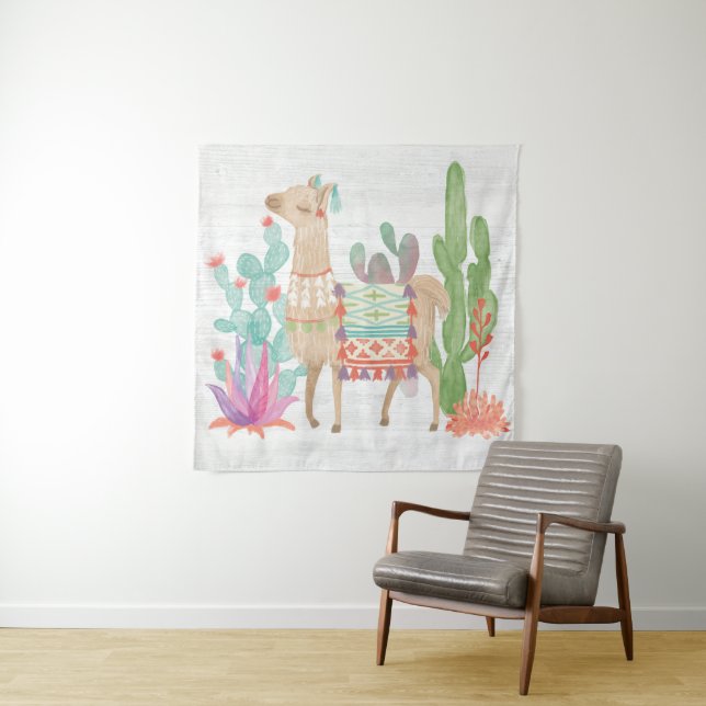Lovely Llamas IV Tapestry (In Situ (Horizontal))