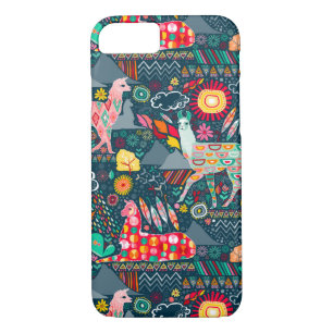 Lovely Llamas on Dark Teal Case-Mate iPhone Case