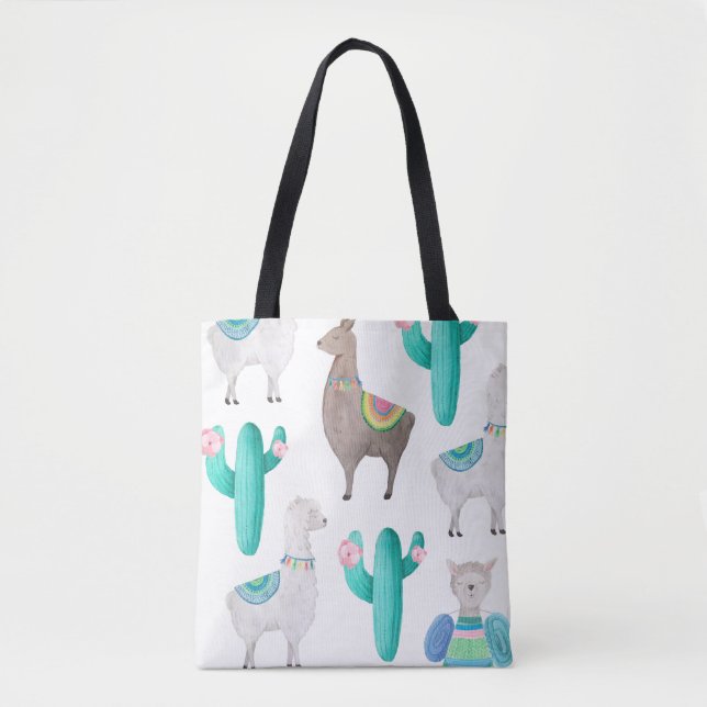 Lovely Llamas Tote Bag (Front)