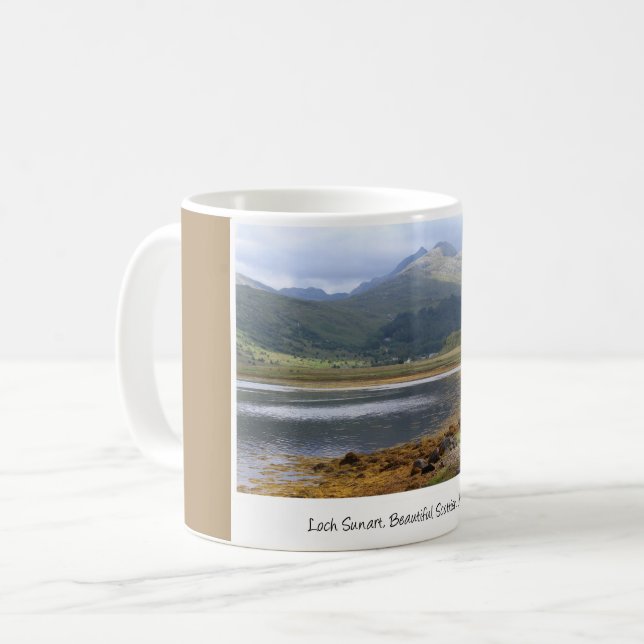 Lovely Loch Sunart, Scotland Coffee Mug (Front Left)