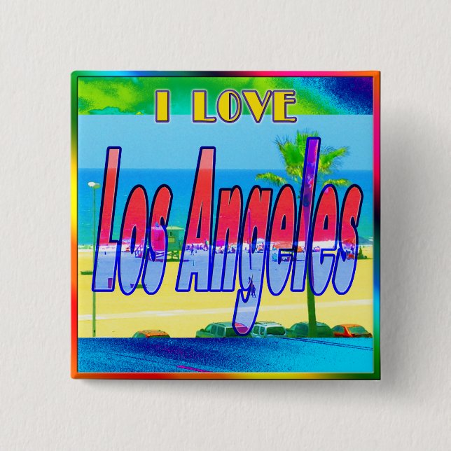"Lovely Los Angeles 2" Button (Front)