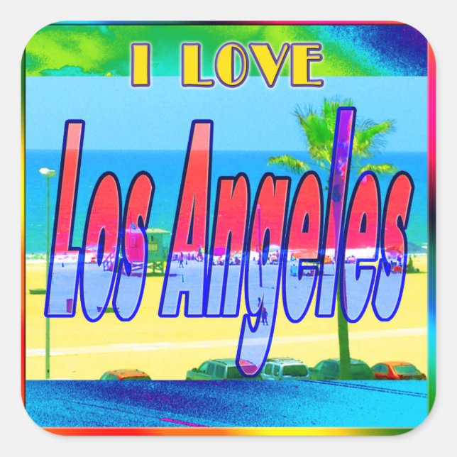 "Lovely Los Angeles 2" Sticker (Front)