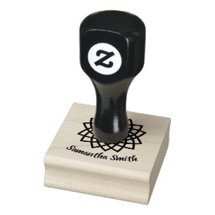 Lovely Lotus Flower Mandala Rubber Stamp