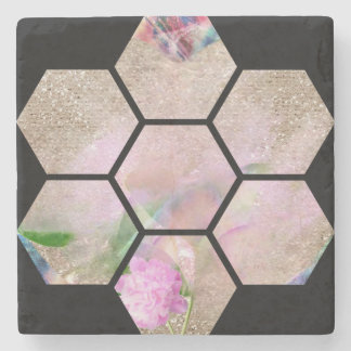 Lovely Lotus Flower  Stone Coaster