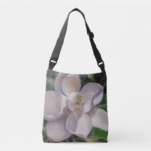 Lovely Magnolia Painting Crossbody Bag
