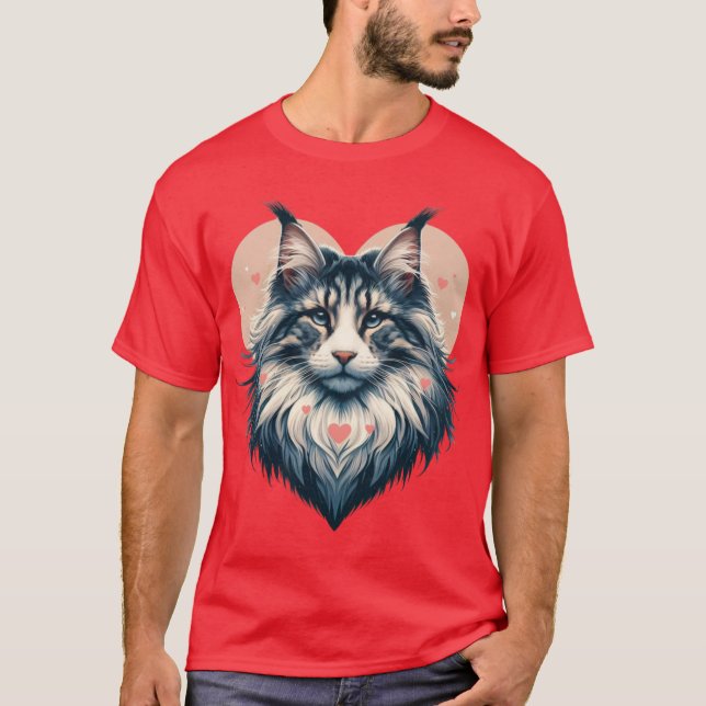 Lovely Maine Coon 2 T-Shirt (Front)