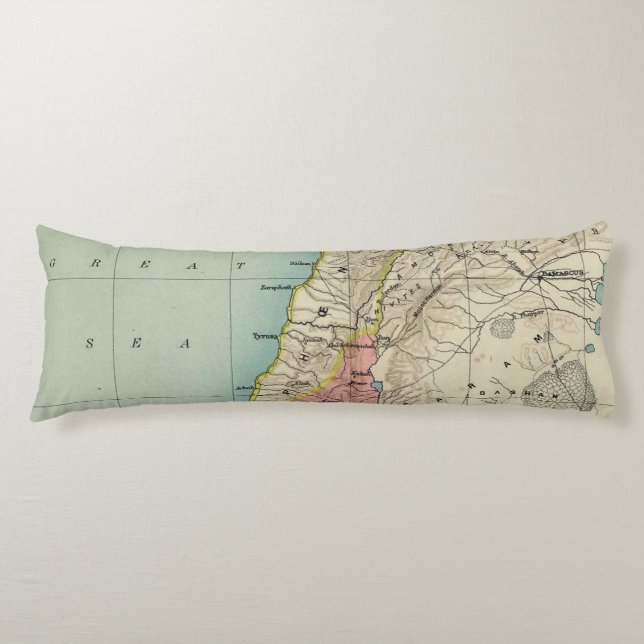 Lovely Map of Israel Body Cushion (Front)