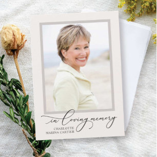 Lovely Memory Photo Folded Program Programme