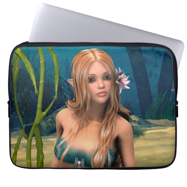 Lovely Mermaid Laptop Sleeve (Front)
