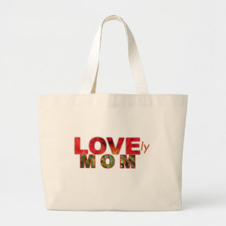 LOVEly MOM Mothers Day Gift Large Tote Bag