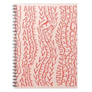 Lovely motivational inscription: you are very spec notebook