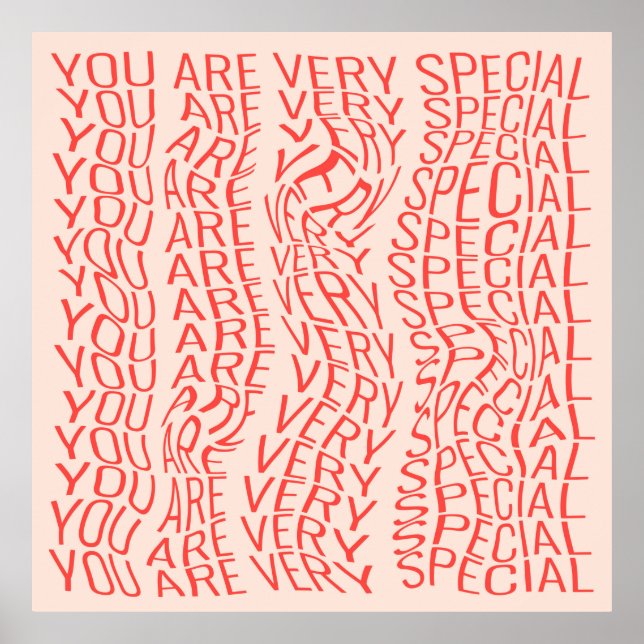 Lovely motivational inscription: you are very spec poster (Front)