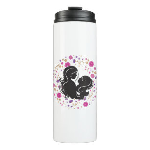 Lovely Mum colourful flowers Thermal Tumbler