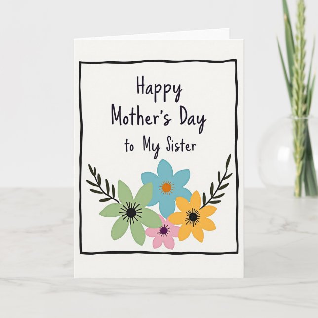 Lovely Mum Illustration Style Card (Front)