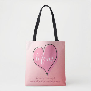 Lovely Mum Pink Ombre Tote Bag