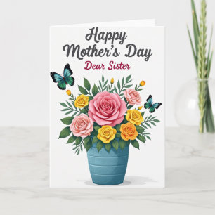 Lovely Mum Sister Day Card