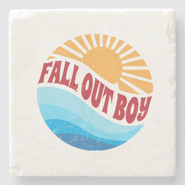 Lovely Name Flowers Fall Out Proud Classic Styles Stone Coaster (Front)