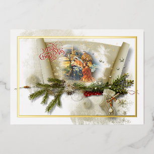 Lovely nativity collage custom Christmas