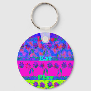 Lovely Nice Day Better Night Key Ring