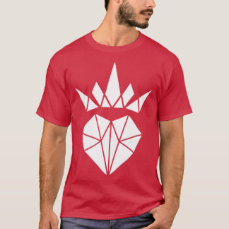 Lovely Origami Crowned Heart Awesome Gift Idea For T-Shirt