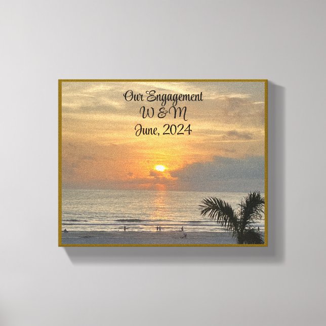Lovely, Our Engagement Canvas  (Front)