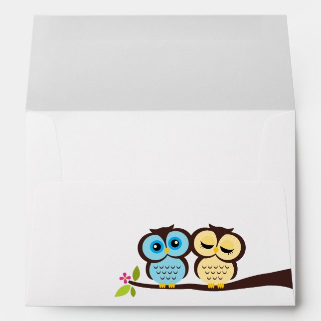 Lovely Owls Envelopes (Back (Bottom))